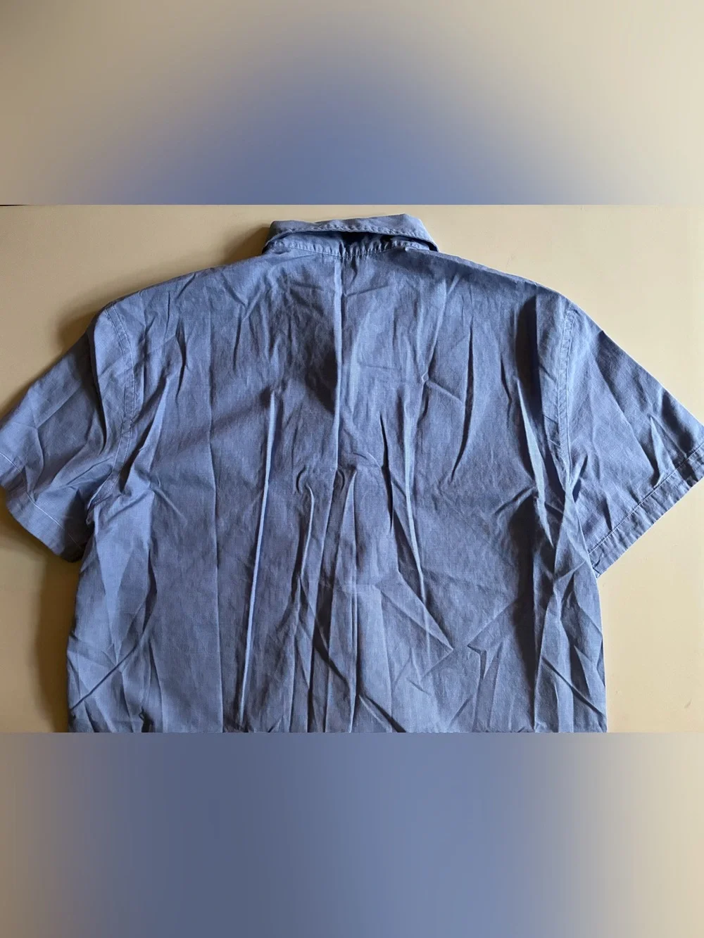 J.Crew Men's Short-sleeve Cotton Poplin Camp-collar Shirt . M. New without tags.